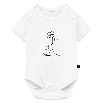 Fleur, plante, symbole, nature - Body à manches courtes Premium Bébé - blanc - Devant