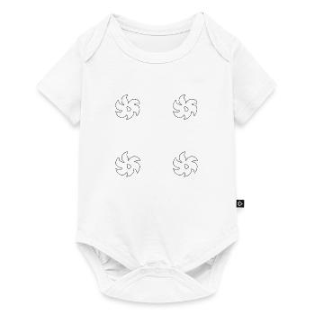 Flower Shape Plants Plant Symbol - Baby Premium short-sleeve bodysuit - white - Front
