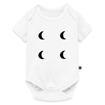 Moon Four Moons Planet Symbol Shape - Baby Premium short-sleeve bodysuit - white - Front
