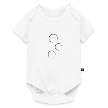 Circle Three Circles Shape Symbol - Baby Premium short-sleeve bodysuit - white - Front