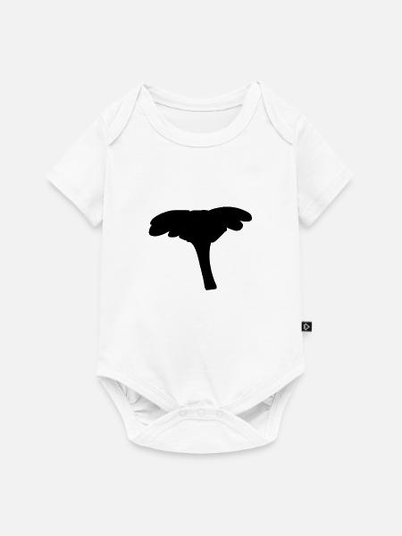 Blume Symbol pflanze form - Baby Premium Kurzarmbody - Weiß