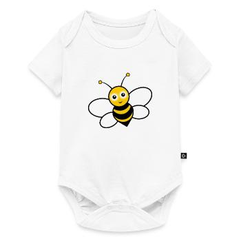 Biene - Baby Premium Kurzarmbody - Weiß - Vorne