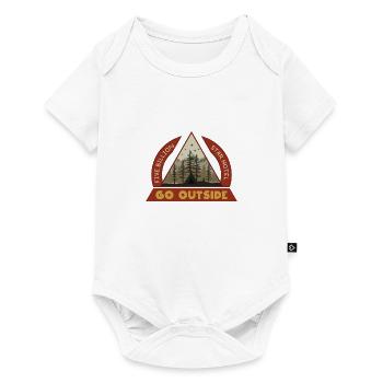 Go Outside Camping - Baby Premium short-sleeve bodysuit - white - Front