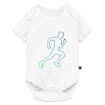 Jogging Fitness Cross Country Running Running - Baby Premium short-sleeve bodysuit - white - Front
