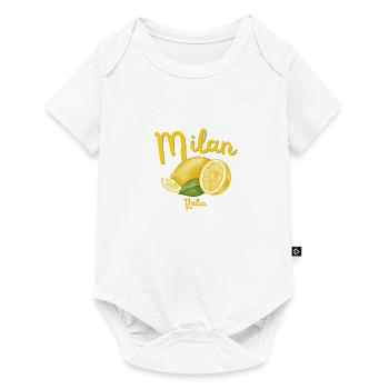 Milan - Italy - Souvenirs - Travel - Holidays - Baby Premium short-sleeve bodysuit - white - Front