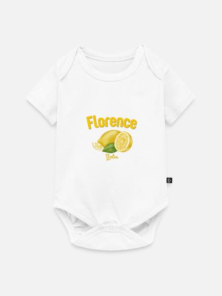 Florenz - Italien - Toskana - Reise - Urlaub - Baby Premium Kurzarmbody - Weiß