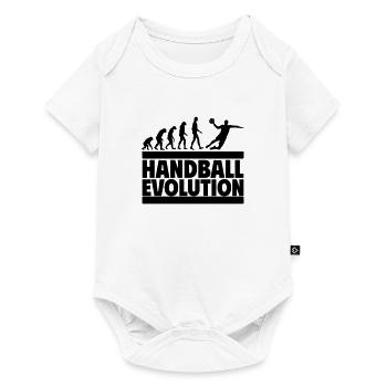 Handball Evolution Cadeau parfait Joueur de handball - Body à manches courtes Premium Bébé - blanc - Devant