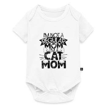 i'm not a regular mom i'm a cat mom - Baby Premium short-sleeve bodysuit - white - Front
