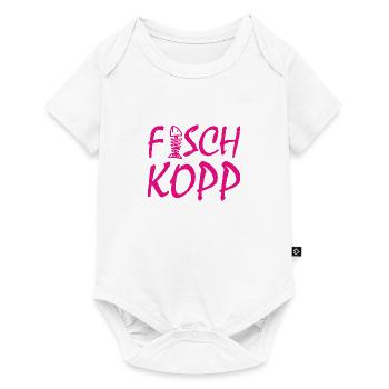 Fischkopp Fisch Fischkopf Küste Angler Fischer - Baby Premium Kurzarmbody - Weiß - Vorne