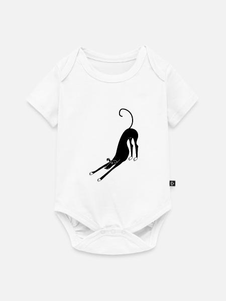 windhund - Baby Premium Kurzarmbody - Weiß