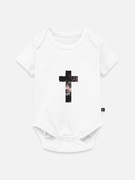 Cross Lion - Baby Premium Kurzarmbody - Weiß