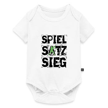Tennis - Baby Premium Kurzarmbody - Weiß - Vorne