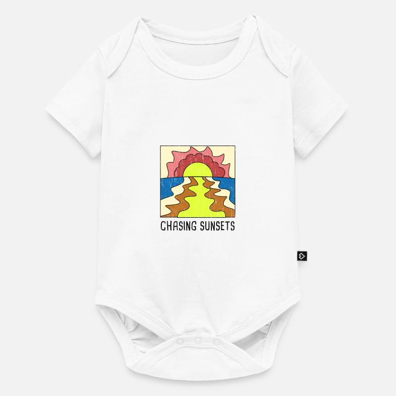Chasing Sunsets - Baby Premium Kurzarmbody - Weiß