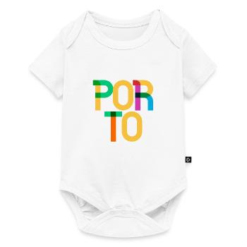 Porto Portugal CMYK Pop Art Style - Baby Premium short-sleeve bodysuit - white - Front
