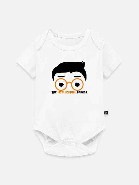 Nerd Geek - Baby Premium Kurzarmbody - Weiß