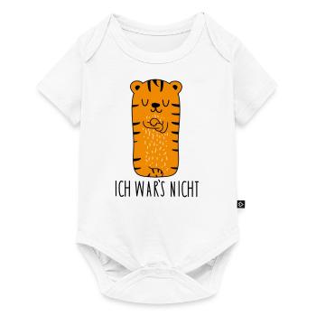 Ich wars nicht -Tiger - Baby Premium Kurzarmbody - Weiß - Vorne