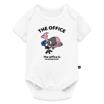 The office is my playground - The office - Baby Premium Kurzarmbody - Weiß - Vorne