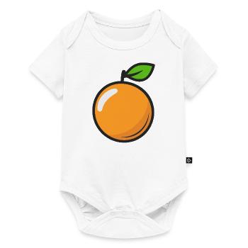 :: An orange on a T-shirt :: - Baby Premium short-sleeve bodysuit - white - Front