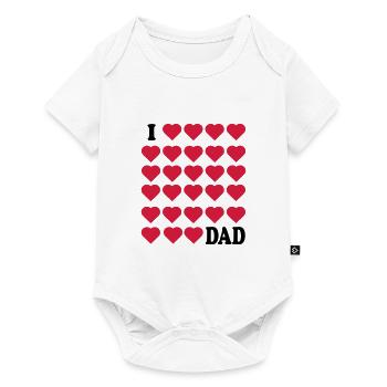 I love Dad - Baby Premium short-sleeve bodysuit - white - Front