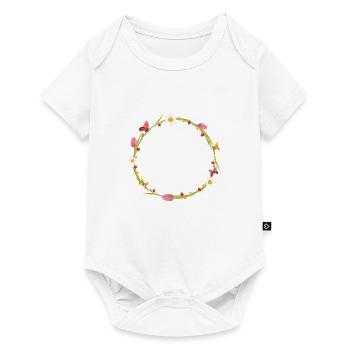Spring wreath - Baby Premium short-sleeve bodysuit - white - Front