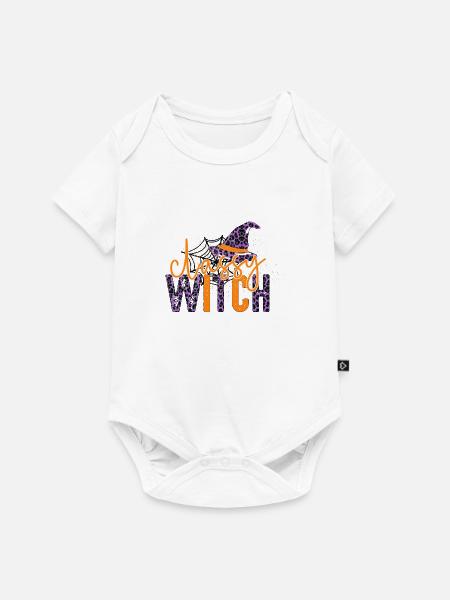 Stilvolle Hexe - Baby Premium Kurzarmbody - Weiß