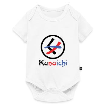 Female Ninja Kunoichi くノ一 - Baby Premium short-sleeve bodysuit - white - Front