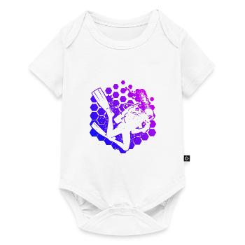 Plongeuse Femmes Plongeuse Plongeuse Plongée Libre - Body à manches courtes Premium Bébé - blanc - Devant