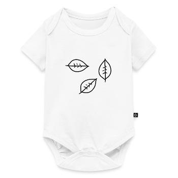 Leaf Three Leaves Symbol Shape Nature - Baby Premium short-sleeve bodysuit - white - Front