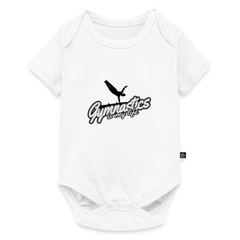 La gymnastique est ma vie - gymnastique - Body à manches courtes Premium Bébé - blanc - Devant