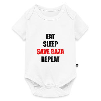 Save Gaza Strip Palestine Free Gift - Baby Premium short-sleeve bodysuit - white - Front