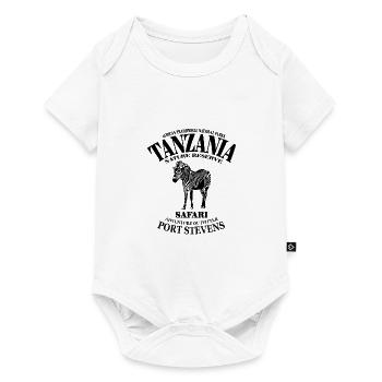 Tansania - Tanzania - Zebra - Baby Premium Kurzarmbody - Weiß - Vorne