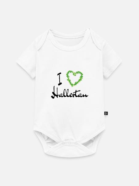 I love Hallertau - Baby Premium Kurzarmbody - Weiß