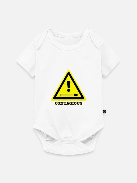 Ansteckend joke (EN) - Baby Premium Kurzarmbody - Weiß