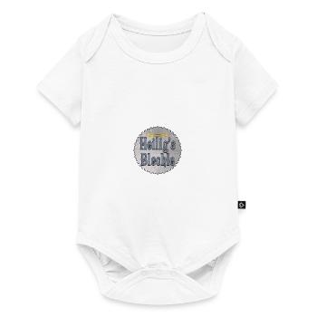 Heilig's Blechle Heiligenschein Schwäbisch - Baby Premium Kurzarmbody - Weiß - Vorne