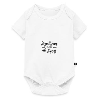 Sozialismus ist nicht die Lösung - Baby Premium Kurzarmbody - Weiß - Vorne