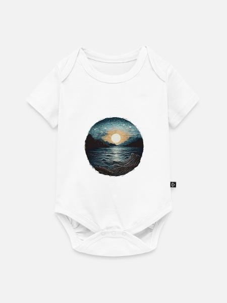nostalgia asia - Baby Premium Kurzarmbody - Weiß