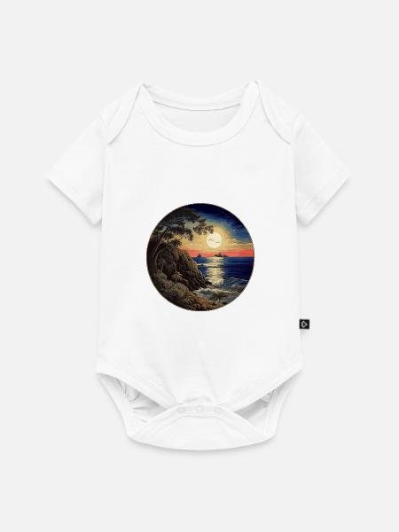 Nostalgie in Asien - Baby Premium Kurzarmbody - Weiß