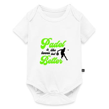 Padel Better - Body à manches courtes Premium Bébé - blanc - Devant