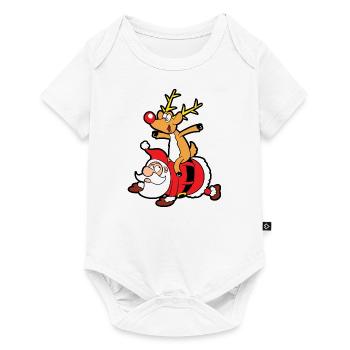 Weihnachten - Baby Premium Kurzarmbody - Weiß - Vorne
