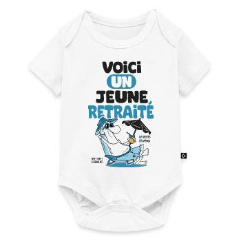 jeune retraité humour drôle retraite - Body à manches courtes Premium Bébé - blanc - Devant
