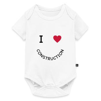 Building site - Baby Premium short-sleeve bodysuit - white - Front