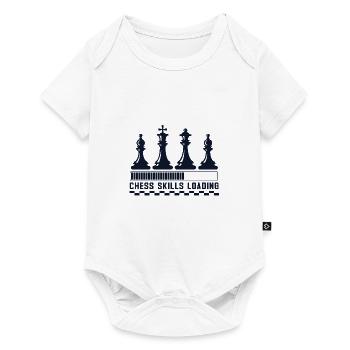 Lusitger Schachspieler Spruch I Schach - Baby Premium Kurzarmbody - Weiß - Vorne