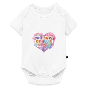 COLLECT CREATE CHERISH – Scrapbooking & Junk Journ - Baby Premium short-sleeve bodysuit - white - Front