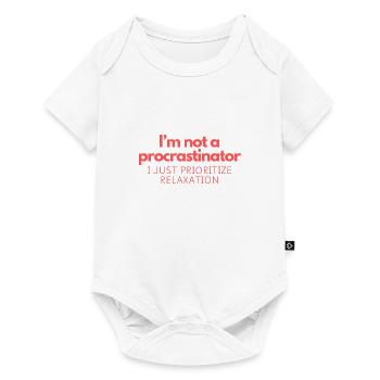 I’m not a procrastinator - Baby Premium short-sleeve bodysuit - white - Front