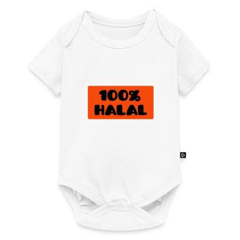 100% Halal (V) - Body à manches courtes Premium Bébé - blanc - Devant