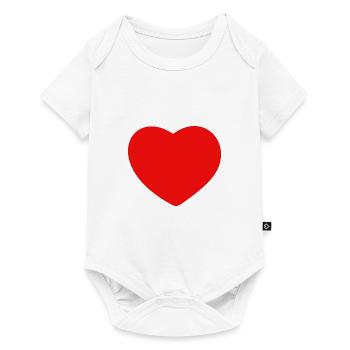 Heart red - Baby Premium short-sleeve bodysuit - white - Front