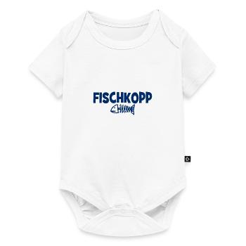 Fischkopp Fisch Fischkopf Küste Angler Fischer - Baby Premium Kurzarmbody - Weiß - Vorne