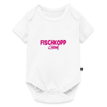 Fischkopp Fisch Fischkopf Küste Angler Fischer - Baby Premium Kurzarmbody - Weiß - Vorne