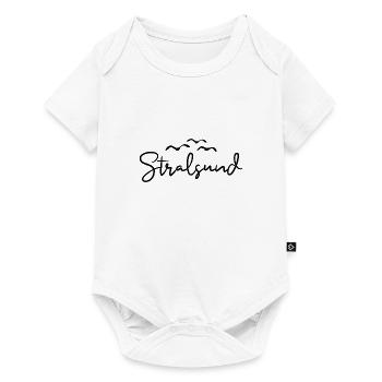 Stralsund Möwen Rügen Hafenstadt Stralsund - Baby Premium Kurzarmbody - Weiß - Vorne