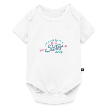 Grande Sœur 2024 Bébé Grossesse Enfant - Body à manches courtes Premium Bébé - blanc - Devant